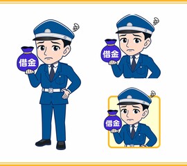 若い警備員の男性