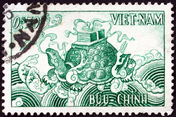 Postage stamp Vietnam 1955 mythological turtle