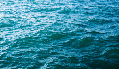 Blue sea water background texture