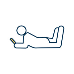 Using phones for entertainment RGB color icon. Smartphone addiction. Mobile phone excessive use. Impact on productivity and mental health. Problematic cellphone overuse. Isolated vector illustration