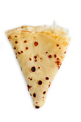 crêpe au sucre, crêpe sur fond blanc,détouré