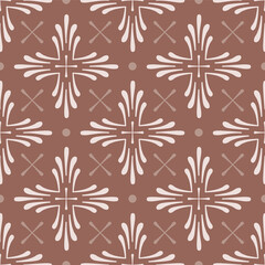Fototapeta premium Holy Bible Cross vector seamless pattern. Traditional Easter ornament for Christian spring holidays.