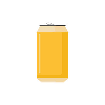 Flat design can drink vector graphics