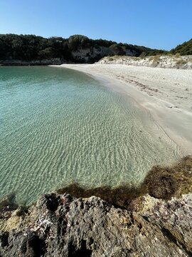 La plage de Petit Sperone, Bonifacio en Corse