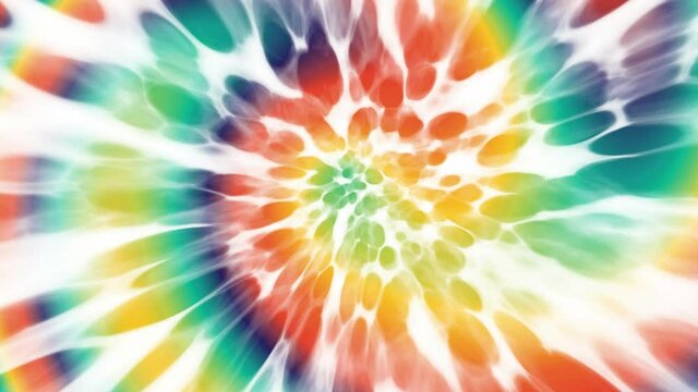Tie dye abstract background animation. Loopable motion.