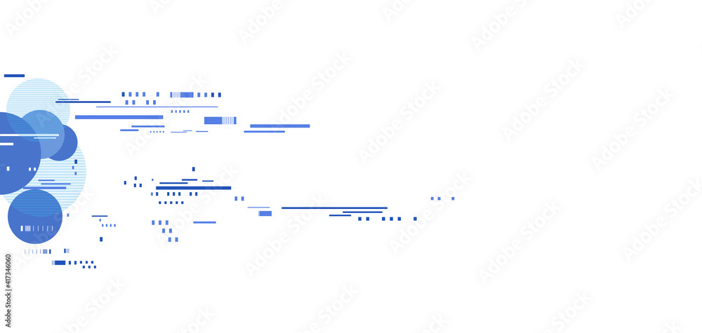 Poster Abstract tech background with simple object.