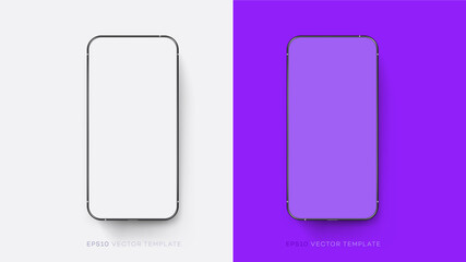 Smartphone mockup, different sreens, template for mobile app showcase.