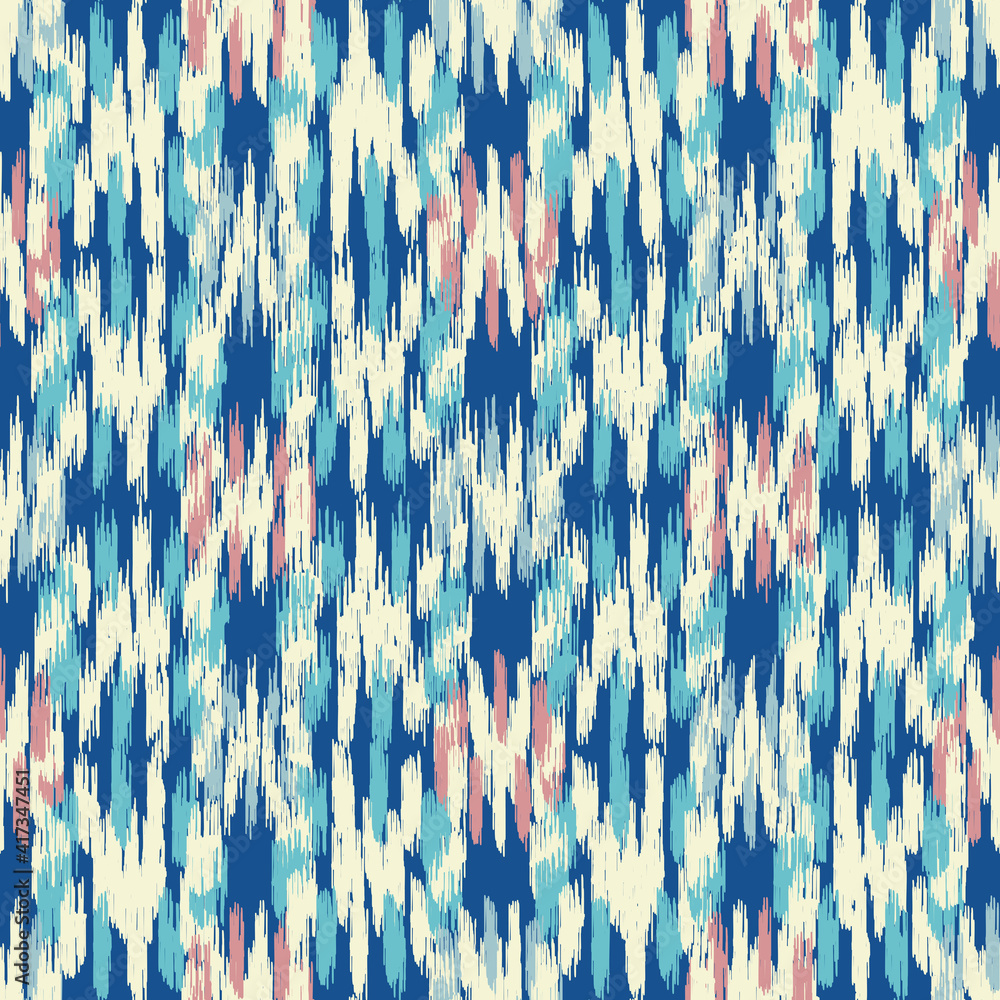 Poster seamless abstract pattern in doodle style with the image of colorful strokes.