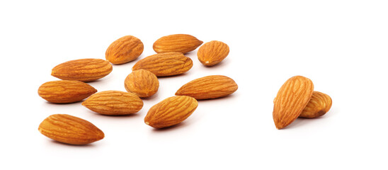 Almond isolated on white background