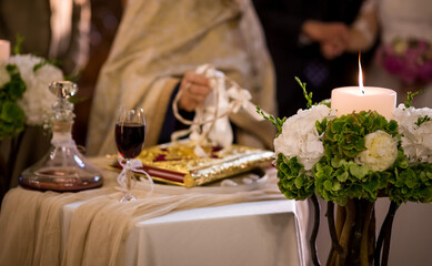 orthodox wedding tradition wine glass