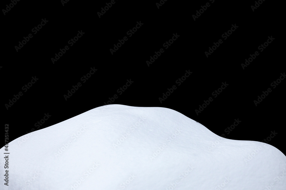 Poster snowdrift isolated on white background. element for design