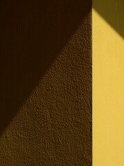 corner yellow wall with shadow