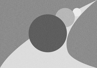 Curves and circles abstract illustration, background image