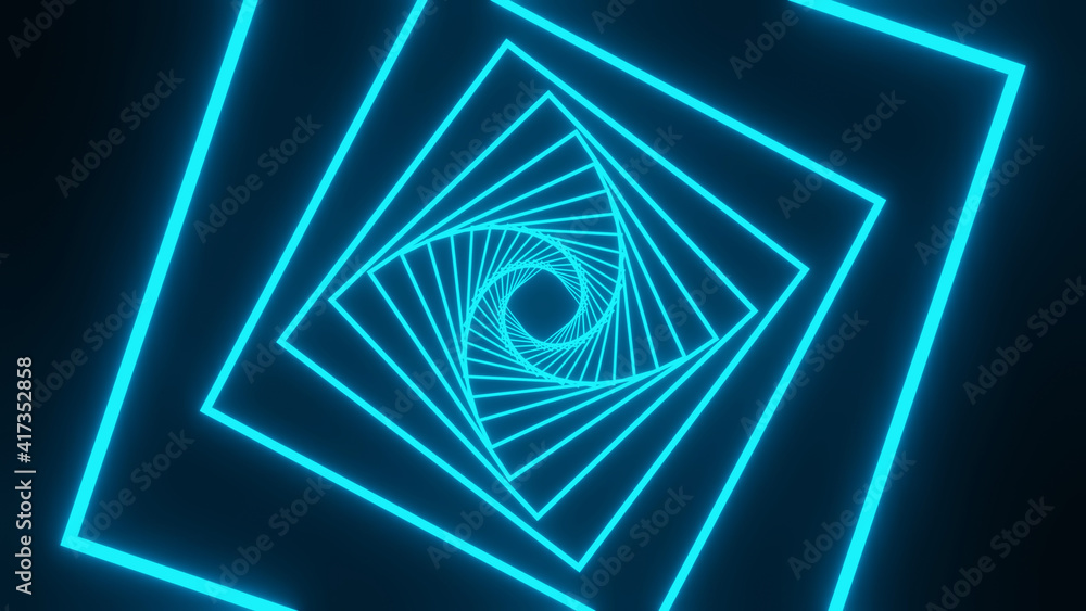 Poster non-animated triangles twisted abstract