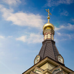 chapel spire against the sky