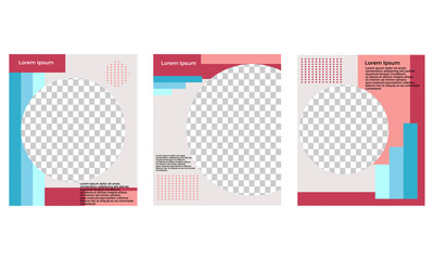 Set of Editable minimal square banner template. Suitable for social media post, web internet ads, elegant sale and discount promo with pastel color. Vector Illustration.