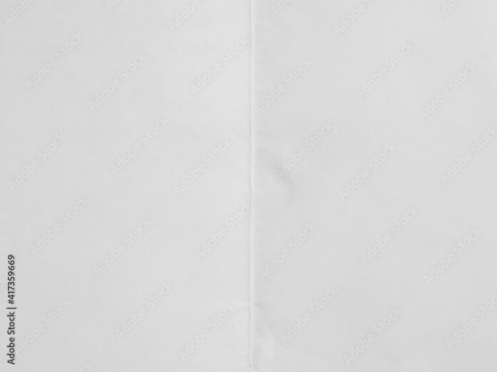 Sticker White sheet of paper folded texture