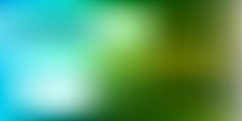 Light blue, green vector gradient blur background.