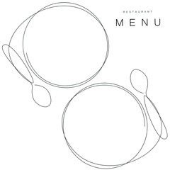 Restaurant menu, background, vector illustration