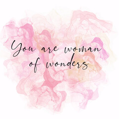 Motivational quotes for women in conjunction with International Women's Day. 