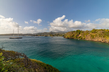 Saint Vincent and the Grenadines, view from   Fort Duvernette