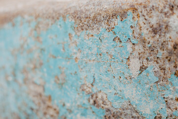 Blue rusty metal background