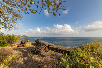 Saint Vincent and the Grenadines, view from   Fort Duvernette