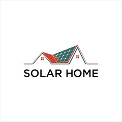 Solar Panel Energy Logo Design Vector
