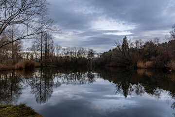 Recreation Area Kurpark Oberlaa, Vienna, Austria in winter