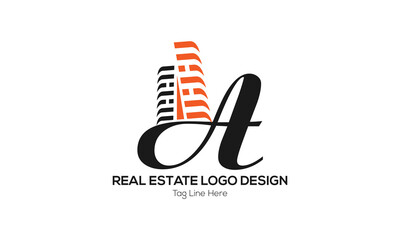 Creative and Elegant Real Estate Logo design.