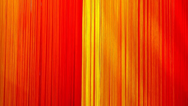 4K collor yarn  collor ribbon be windy