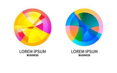 Business round abstract logo