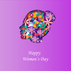 women's day postcard