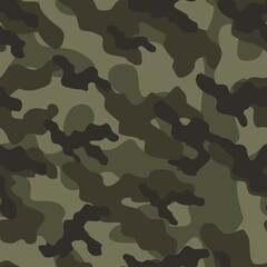 Fototapeta premium military camouflage vector seamless print