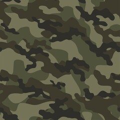 Fototapeta premium army camouflage vector seamless pattern green