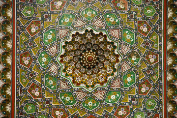 Decorative Soffit of Bolo Haouz Mosque in Bukhara, Uzbekistan