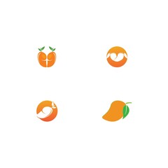 mango fruit vector icon ilustration