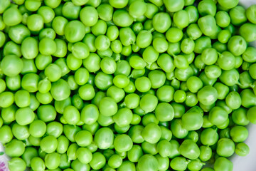 Green peas background