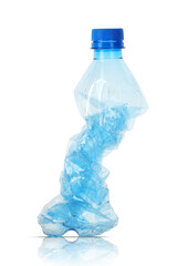 crushed plastic bottle