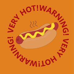 hot dog vector illustration