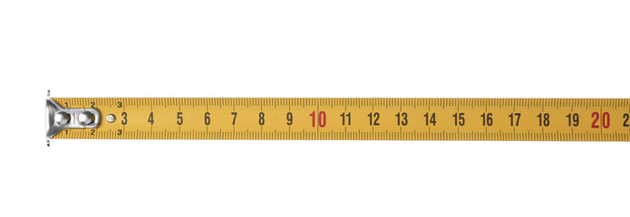 Tape measure isolated on white. Construction tool