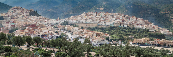 Fototapeta na wymiar view of the eastern city in the mountains