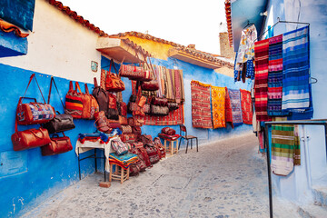 Fototapeta na wymiar souvenirs on the streets of morocco
