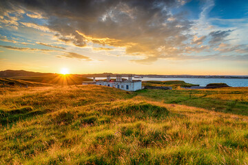 The old coastguard cottages at Arnish Point
