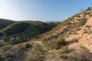 Fototapeta na wymiar mountain area in southern Spain