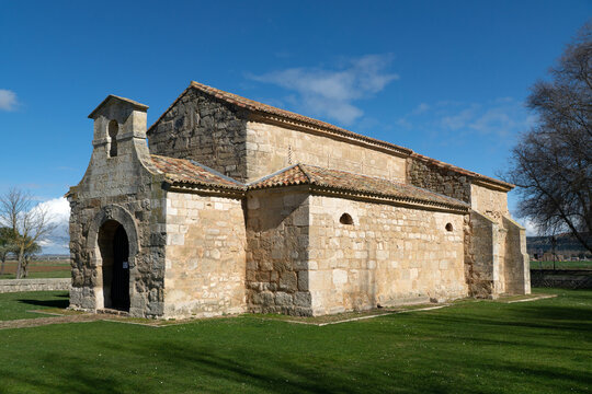 Visigoth church of San Juan Bautista (the oldest church in Spain). Ba&ntilde;os de Cerrato, Palencia, Castilla y Le&oacute;n, Spain.