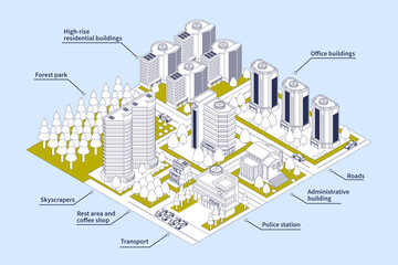 Modern City Infographics © Macrovector
