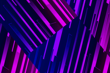 Abstrac variation futuristic dark blue and violet color on striped square shape geometry , illustration picture. 