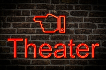 Leuchtreklame Theater