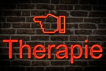 Leuchtreklame Therapie